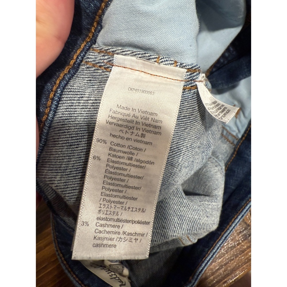 Madewell Skinny Jeans Women's Size 29 Blue Denim Curvy High Rise 5 Pocket Preppy - Picture 5 of 11